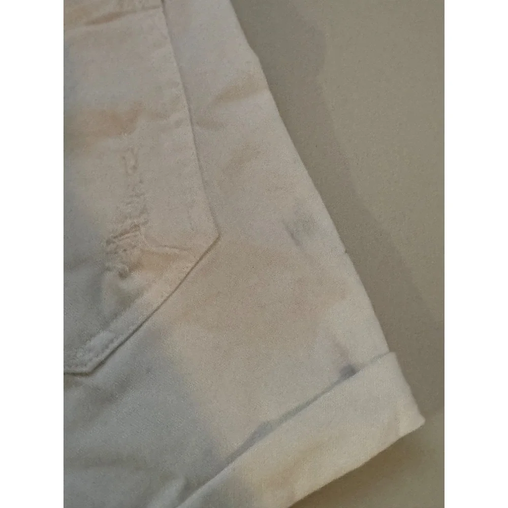 Women's Gap White Summer Cuffed Shorts Size 8 Cotton beach surf